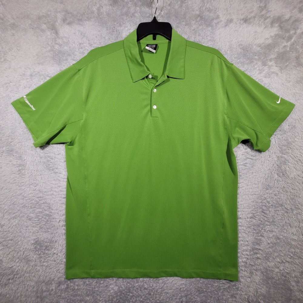 Nike Nike Sphere Dry Diamond Polo Mens XXL Green Golf Dri-FIT Autozone